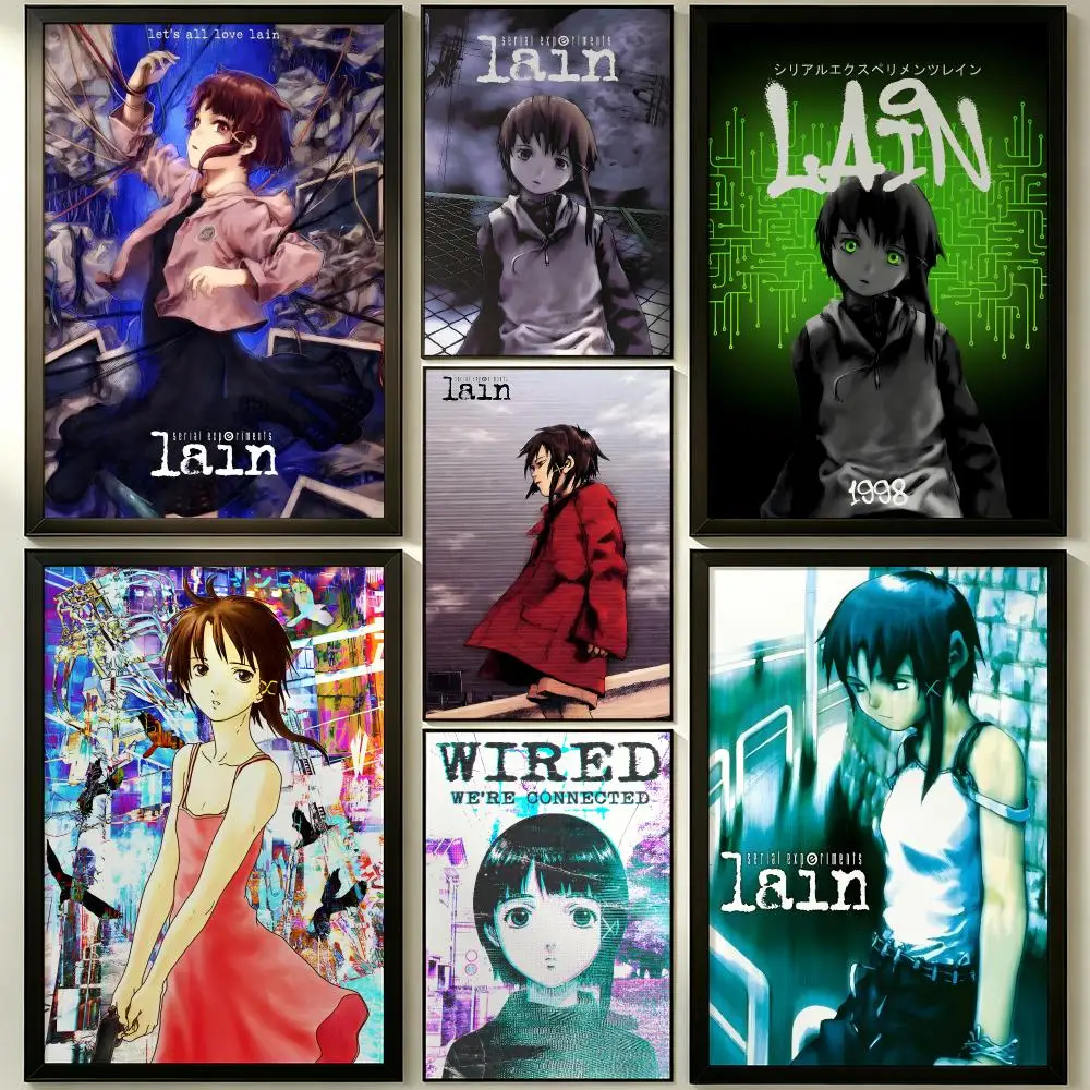 anime Serial Experiments Lain Poster HD Poster Sophisticated Modern Aesthetic Wall Art For Living Room Bedroom Office Cafe Decor