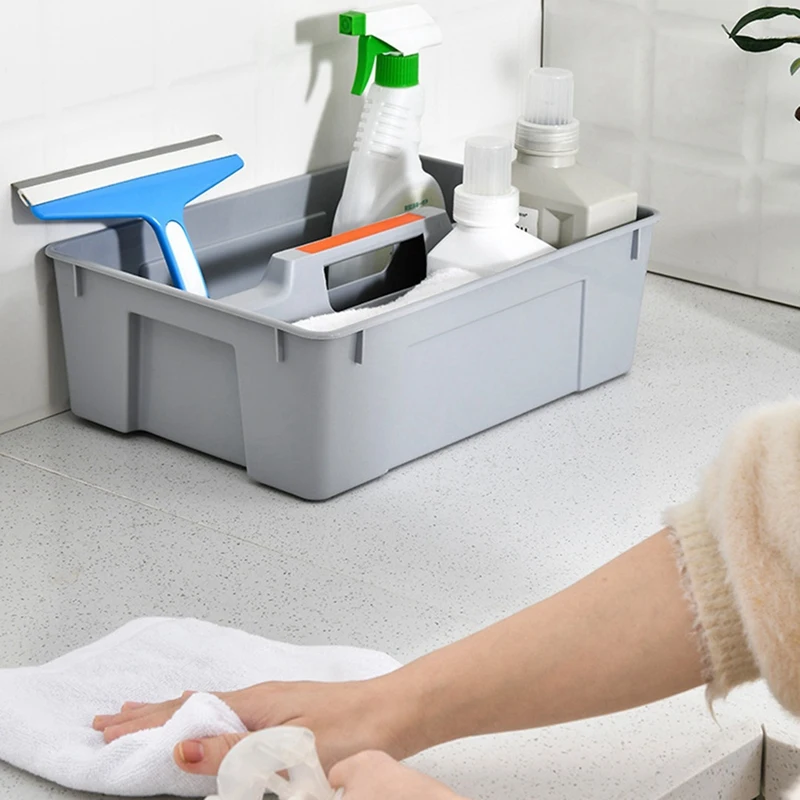 Separate Storage Box Portable Multifunctional Portable Cleaning Toolbox Plastic Finishing Tool For Dining Room Kitchen
