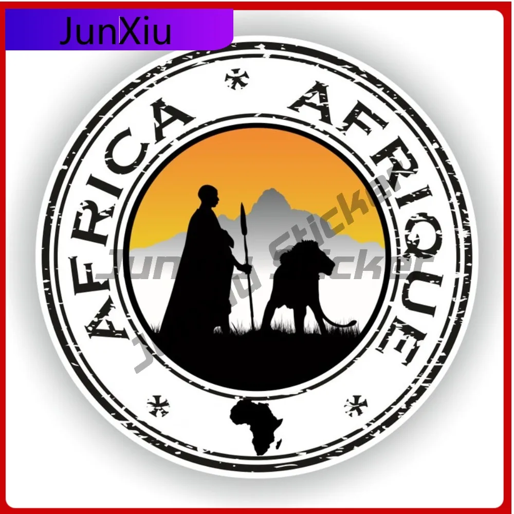 

Africa Seal Round Emblem Style Creative Funny Car Vinyl Decal Sticker Outdoor Waterproof Protective for Car Window