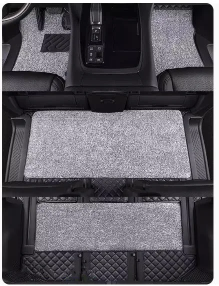 High quality rugs! Custom full set car floor mats + trunk mat for Toyota Alphard 2024 7 seats waterproof double layers carpets