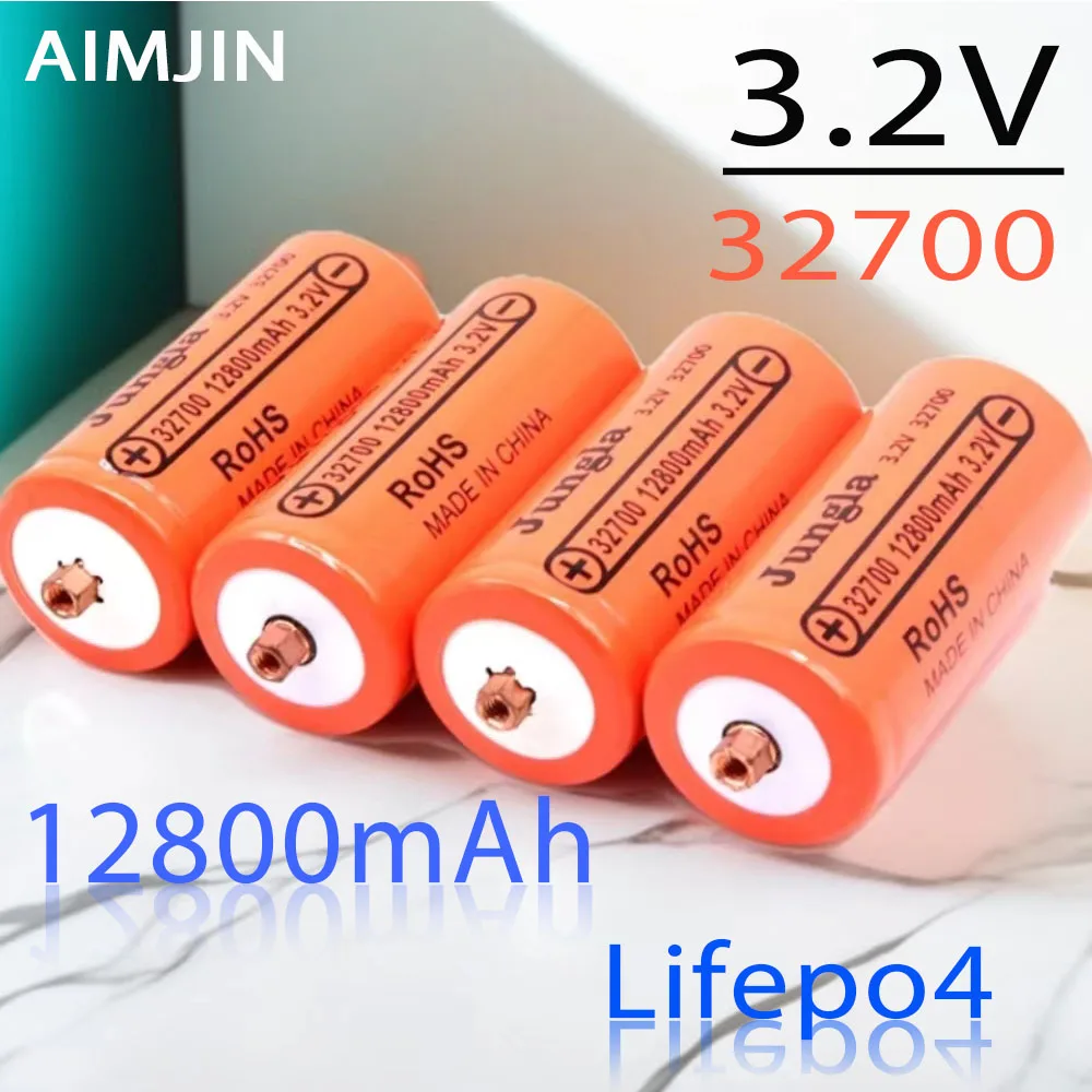 Hot Sale 32700 12800mAh 3.2V LiFePO4 Rechargeable Battery High Quality Lithium Iron Phosphate Power Storage Battery Cell