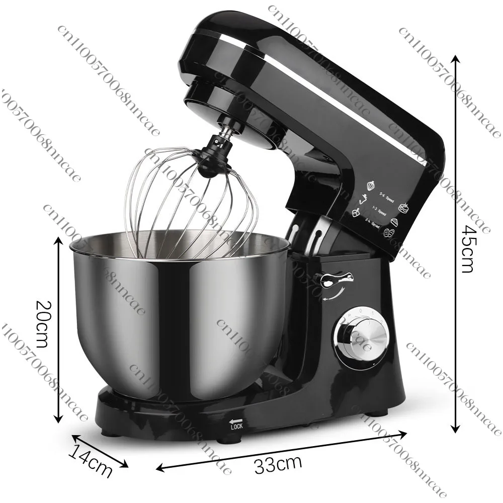 Vertical 5L 6L 7L Cake Bread Dough Mixer Electric Household Kitchen Mixer