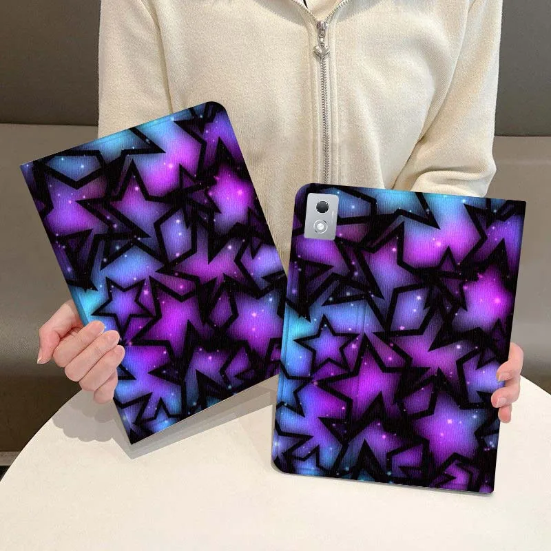 

Cartoon Starry Sky Pattern Gift For Oppo Pad X SE 4 3 11 13.2 11.61 11.4 10.36 Pro 2 Air2 2025 Foldable Tablet Case