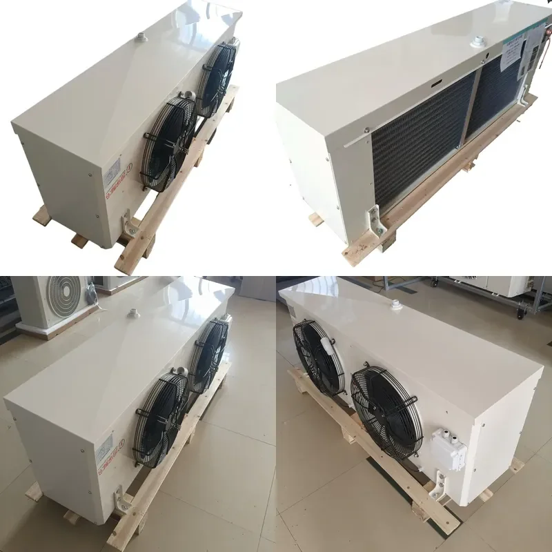 Horizontal Double Fan Air Cooler for Cryogenic Circulation Equipment in Refrigeration Workshop