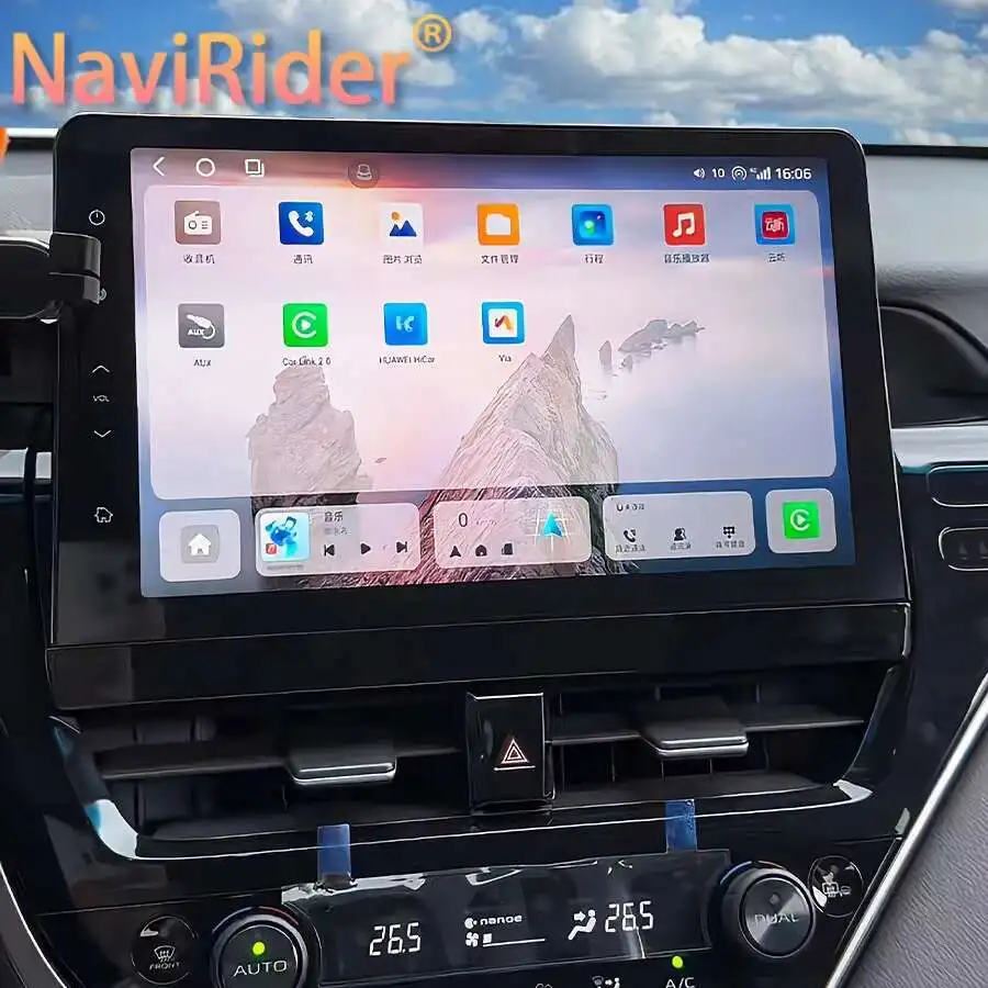 

11,5-дюймовый экран Android 2K для Toyota Camry 2021 2022 2023, автомобильный радиоприемник, видеоплеер, мультимедийный авто Carplay, головное устройство, GPS-навигация