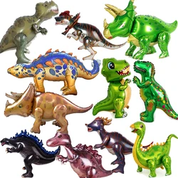4D Giant Walking Dinosaur Foil Balloons Jungle Animal Balloons Childrens Birthday Party Decorations Balloon Kids Toys Air Globos