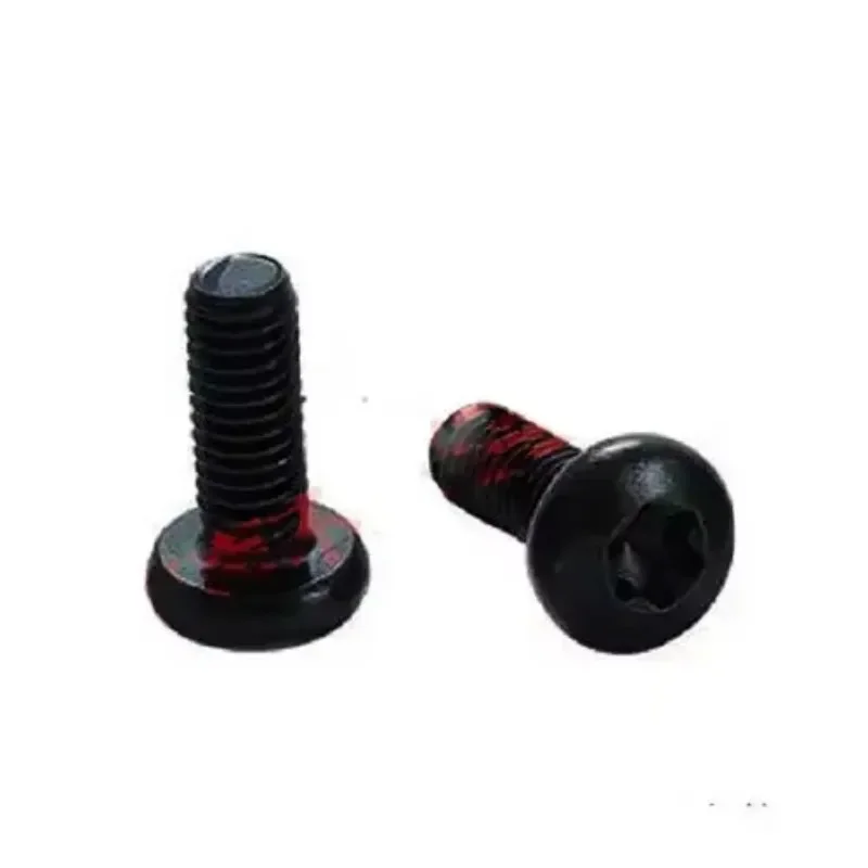 

GKcViYoY 50pcs M4x6mm-12mm Carbon Steel Pan Head Screw Round Six Star Plum Machinery Screw Black