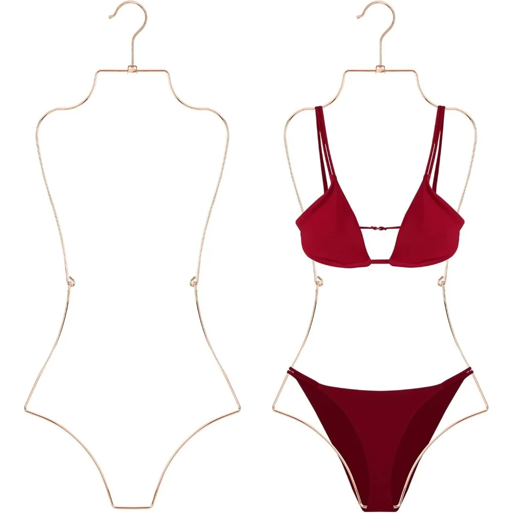 

Swimsuit Hanger, Lingerie Hanging Rack, Top Swivel Hook, Foldable Design