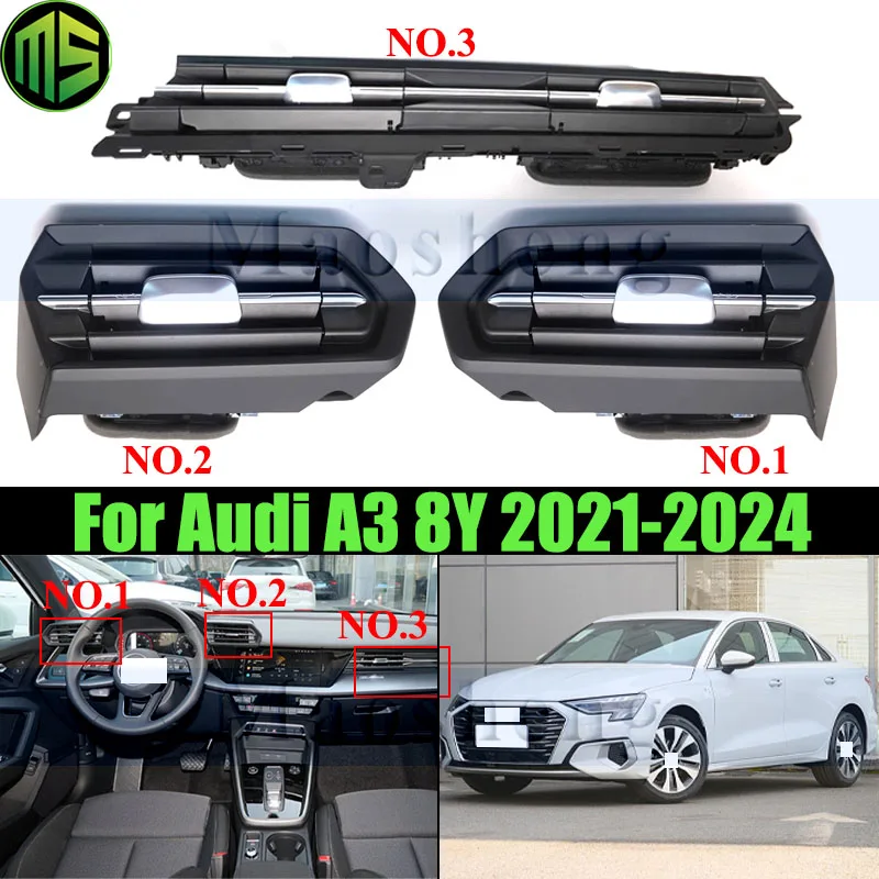 

Maosheng Center Air Vent Dashboard Air Condition Outlet Vent For Audi A3 8Y 2021-2024 Air Conditioning Outlet Vent