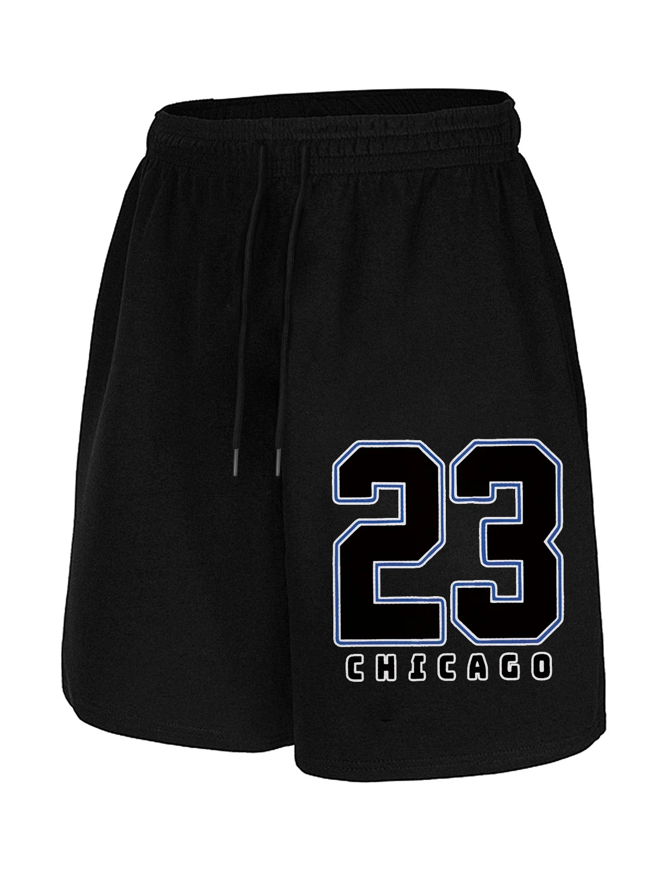 Men's Casual Polyester Fiber Letter Men's Wrinkle Free Shorts, Summer Casual Outdoor Sports Shorts, Trendy Printed Summer Shorts