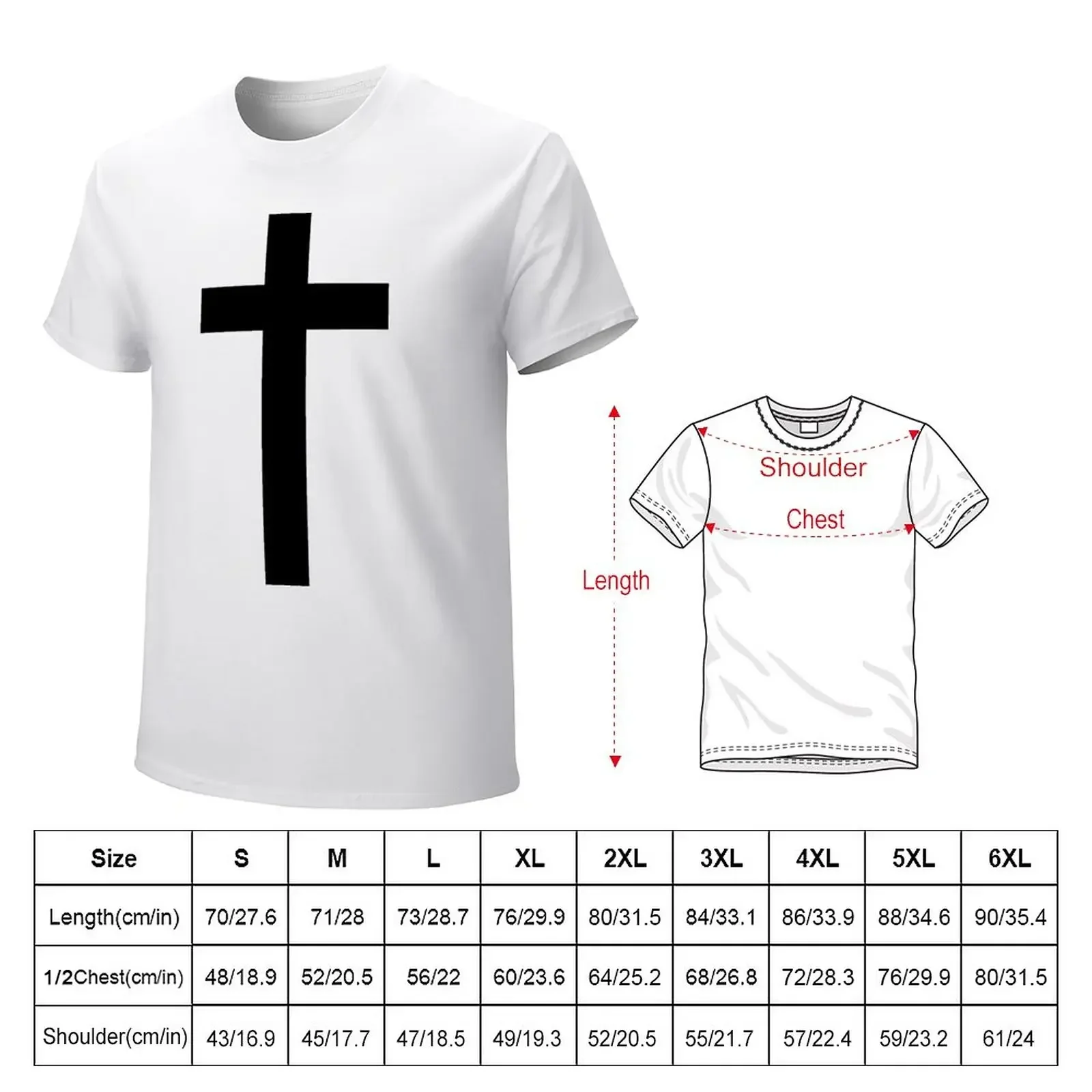 Christian Cross T-Shirt cotton graphic tees anime tshirt summer tops new edition tshirts for men