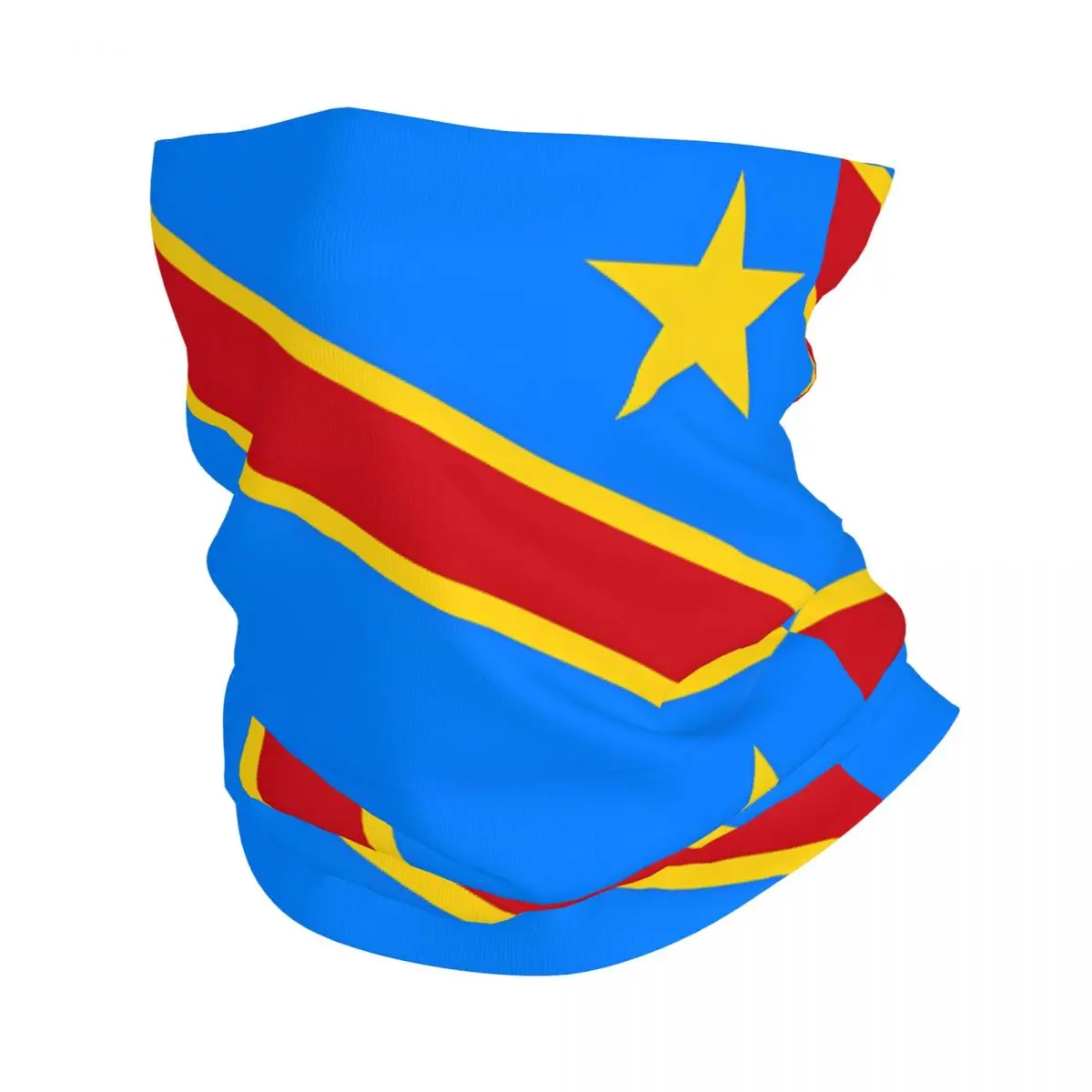 Flag Of The Democratic Republic Of Congo Past Zaire Scarf Neckerchief Neck Face Mask Polyester