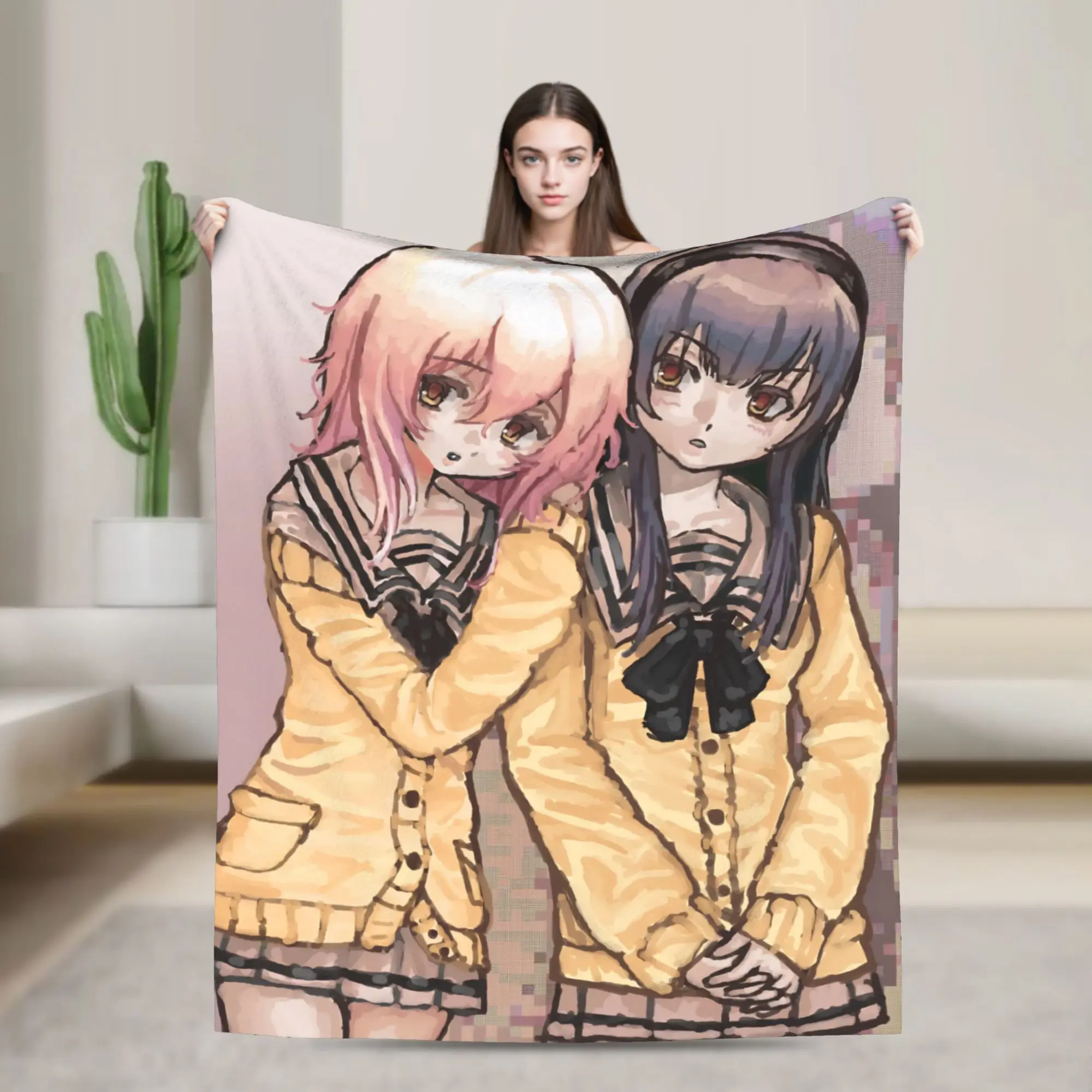 You and Me and Her A Love Story Miyuki Aoi  Gift Blanket For Men Women Super Soft Cozy  Throw Blankets for Living Room