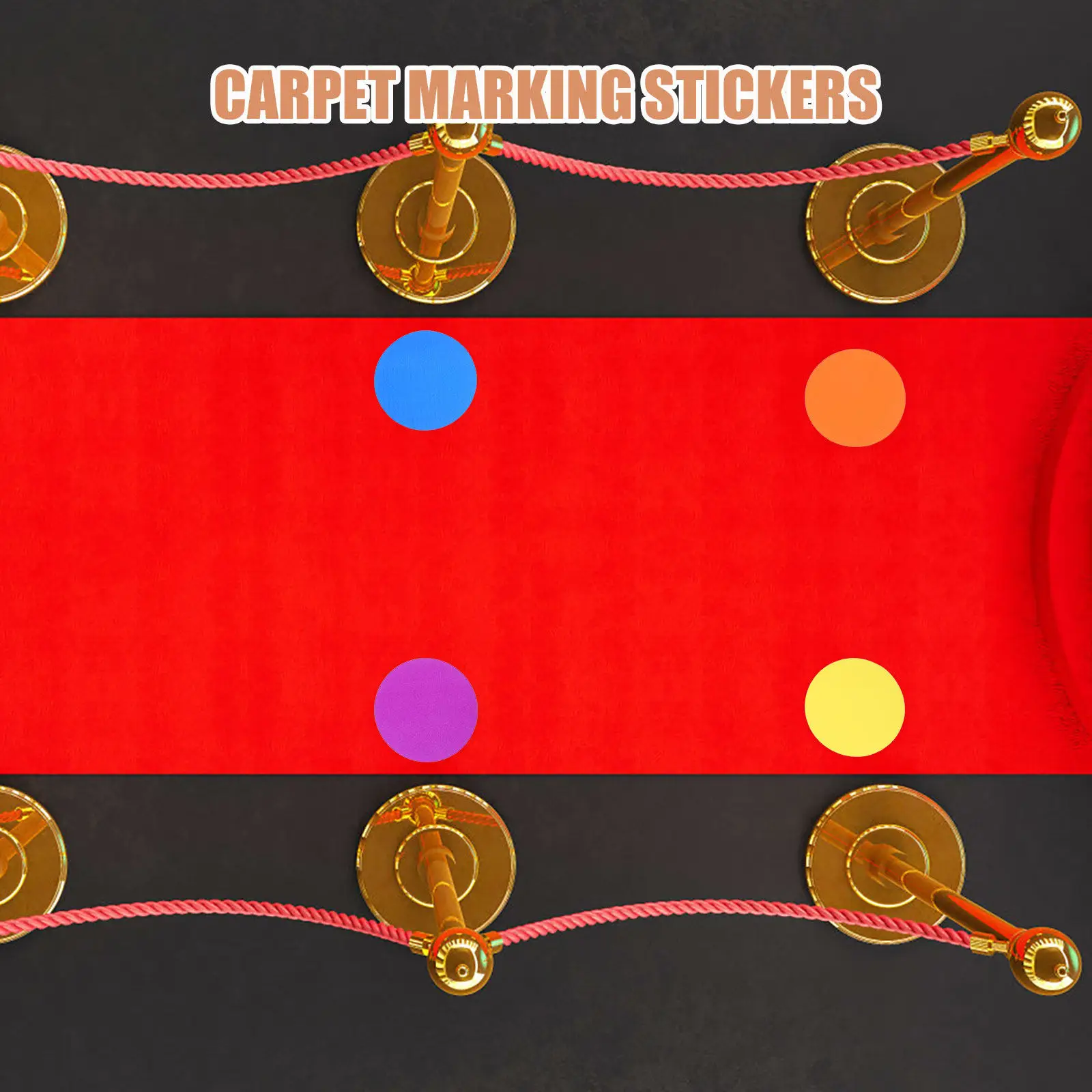 30Pcs Carpet Markers Round 12.5cm Colorful Nylon Stickers for Classroom Teaching Game Learning Activity Spot