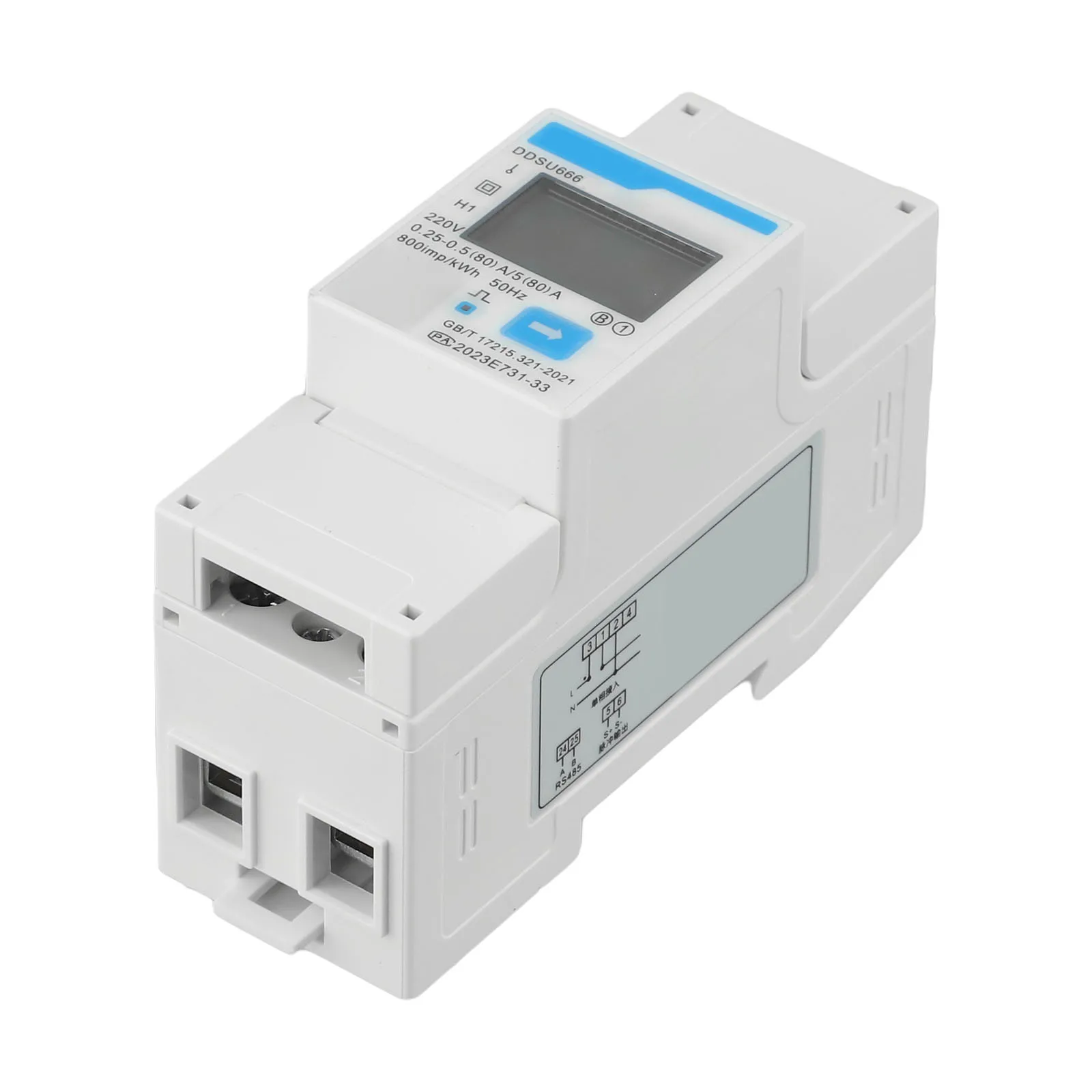 for Energy Meter DDSU666 with RS485 for Smart Measurement and Monitoring of Electricity Consumption in Various Setups