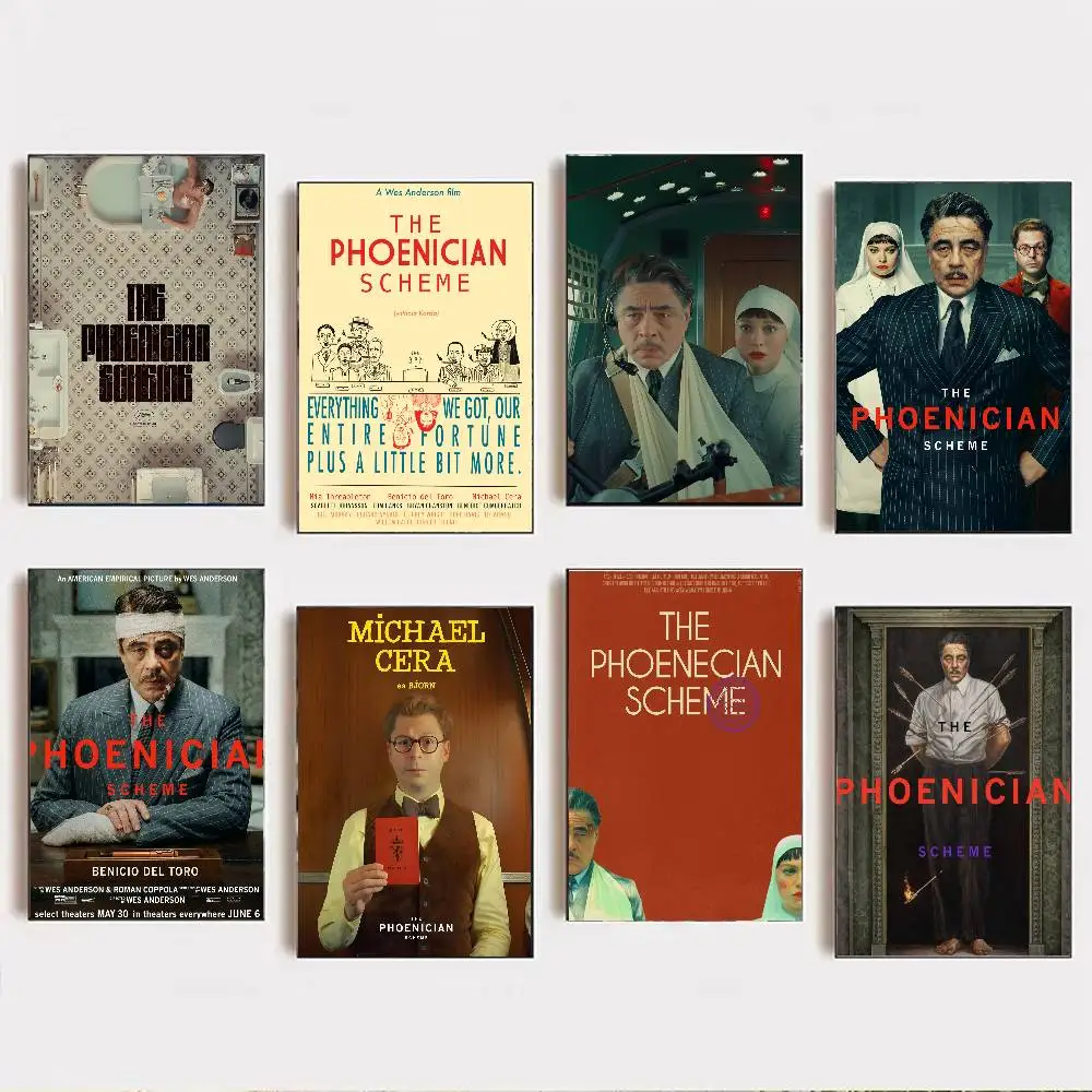 The P-Phoenician Scheme Thrilling Crime Drama Posters Living Room Bar Cafe Quality Canvas Vintage Style Comics Painting Art Hom