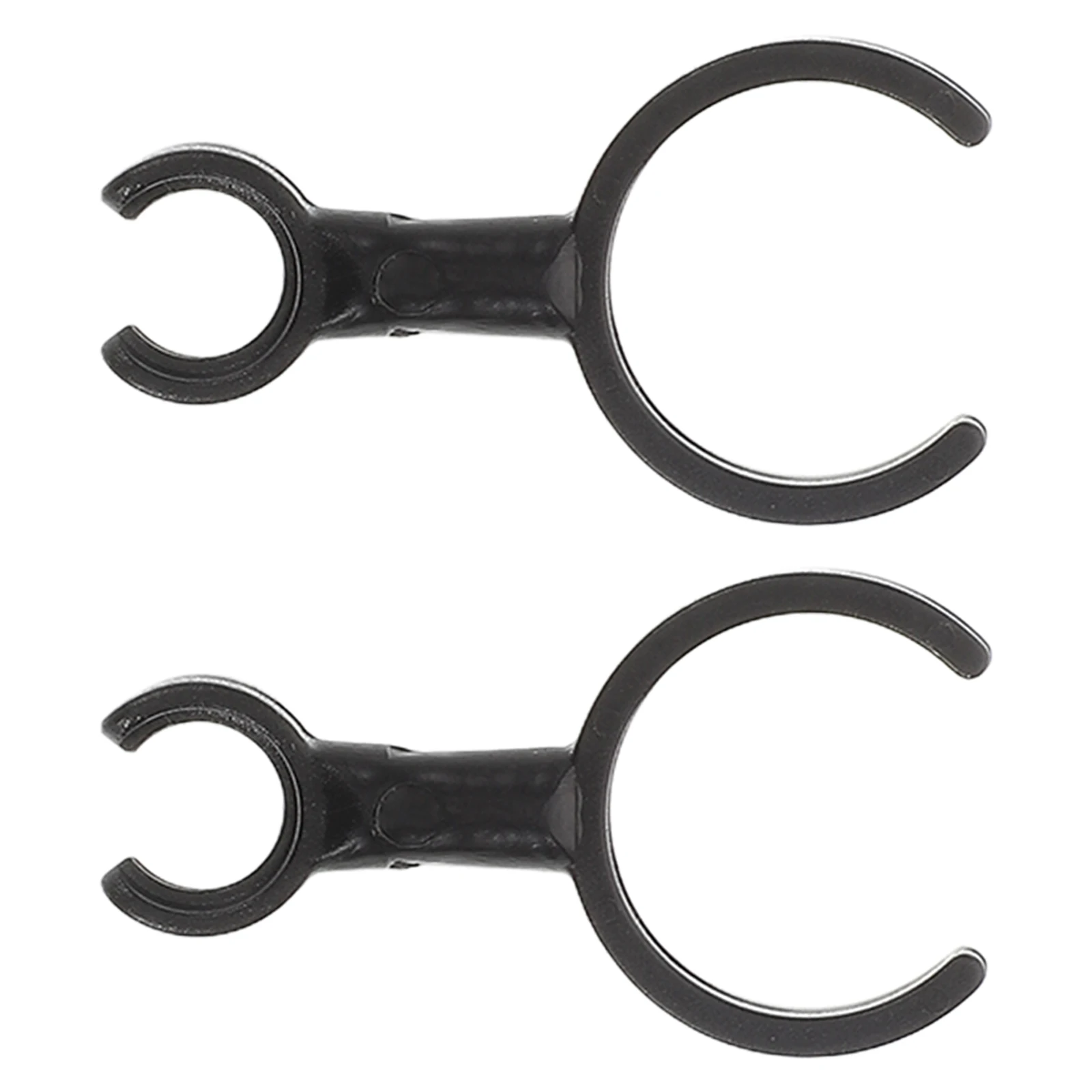 

2 Pcs Microphone Clip for Flute Recorder Practice Plastic Violin Mandolin Attachment Clamp Stage Performance Portable Durable