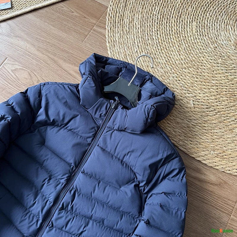 

Style Outdoor Quilted Hooded Solid - Color Warm Cotton - Padded Jacket, Versatile & Unisex Design