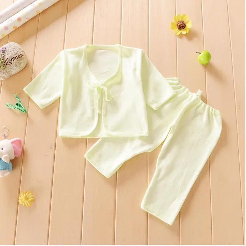 Newborn Boys Girls Clothes Baby Clothing Set Thin Newborn Cotton Underwear 0-6 Months Infant Suit For Summer