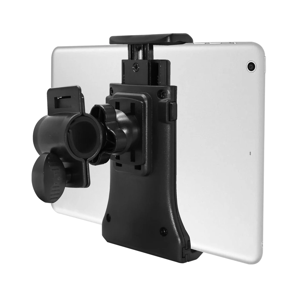 Homhu Adjustable 360 Degree Rotating Bicycle Motocycle Phone Mount Clip Holder Handlebar Bracket Stand for Mobile Phones Tablet
