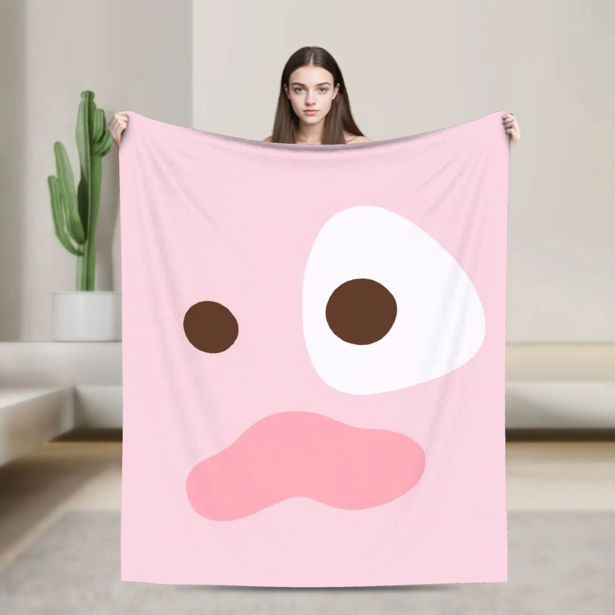 Pink Poyoyois Kawaii Cortisballs Kpop Wool Blanket COER Fans Awesome Throw Blanket for Home Hotel Sofa  200x150cm Bedspreads