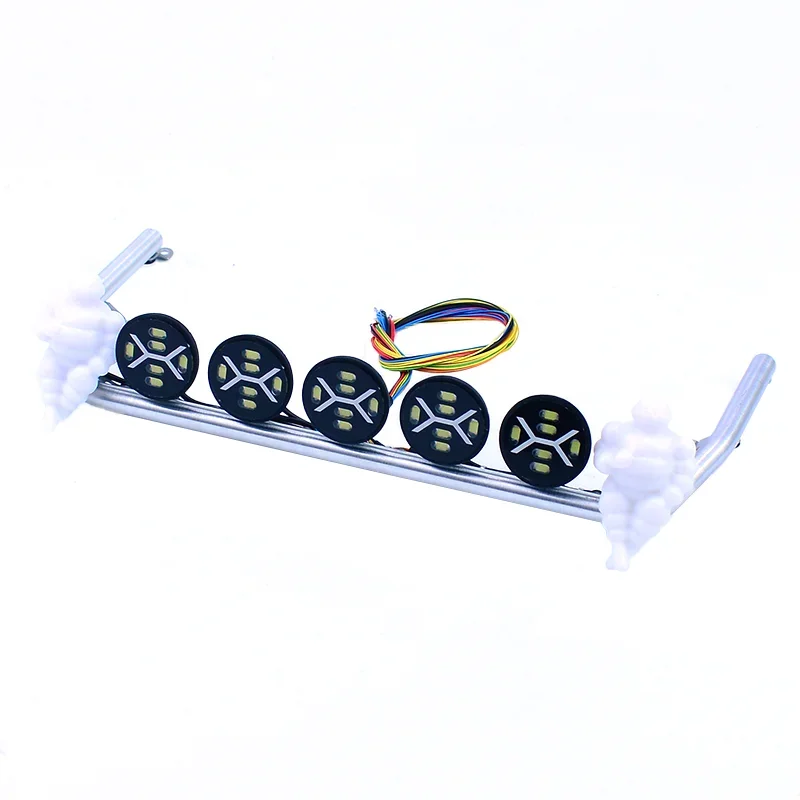 RC Truck LED 5V Daklichten Roterende Lamp voor 1/14 Tamiya SCANIA 770S R620 Volvo FH16 Benz Actros MAN TGX TGS Auto