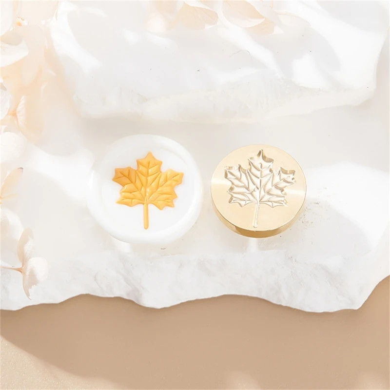 Timbre cire à cacheter série plantes fruitières, pour enveloppes noël, carte d'invitation mariage, décor trèfles en