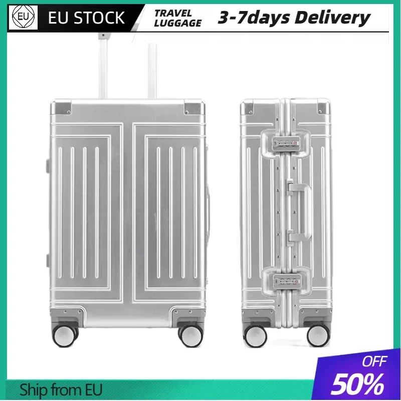 20 24 24 29 Inches Trolley Box Rolling Luggage Aluminum-magnesium Alloy Suitcase Universal Wheel High Capacity Suitcase