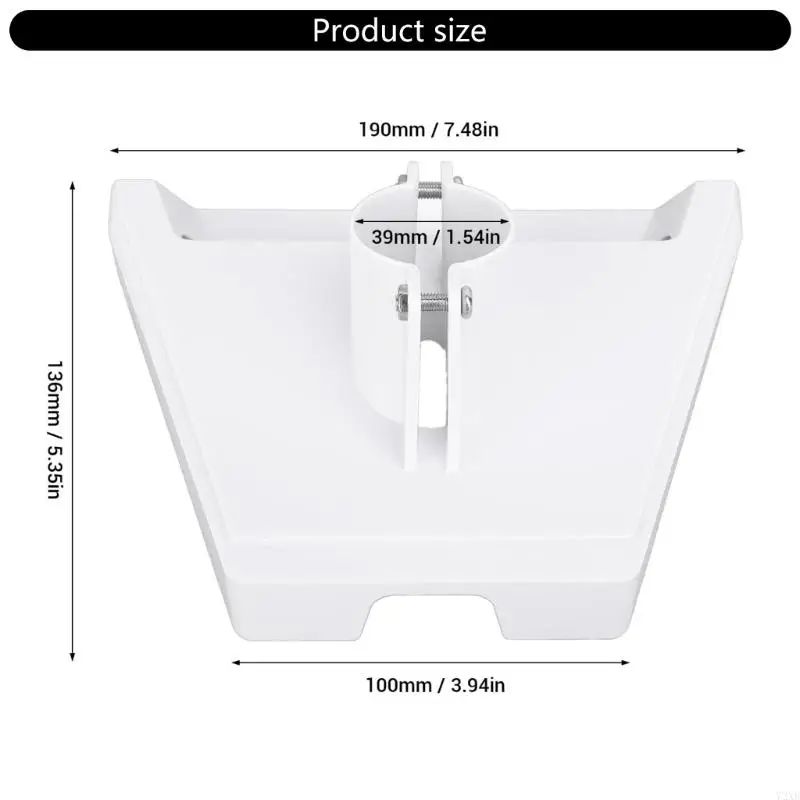 Universal Outdoor Antenna Mounting Bracket With Antislip Silicone Pads for Caravans Boats Motorhomes Secure Installation 72XB