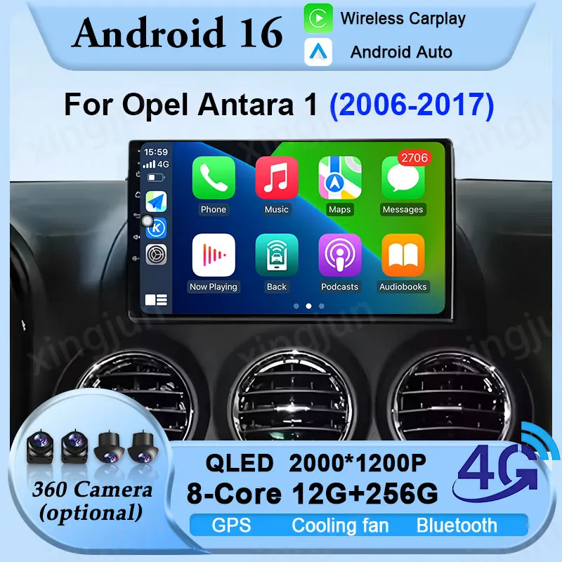 Head Unit HD Screen Android 16 For Opel Antara 1 2006 - 2017 Car Auto Radio GPS Stereo Video Player Navigation Multimedia WIFI