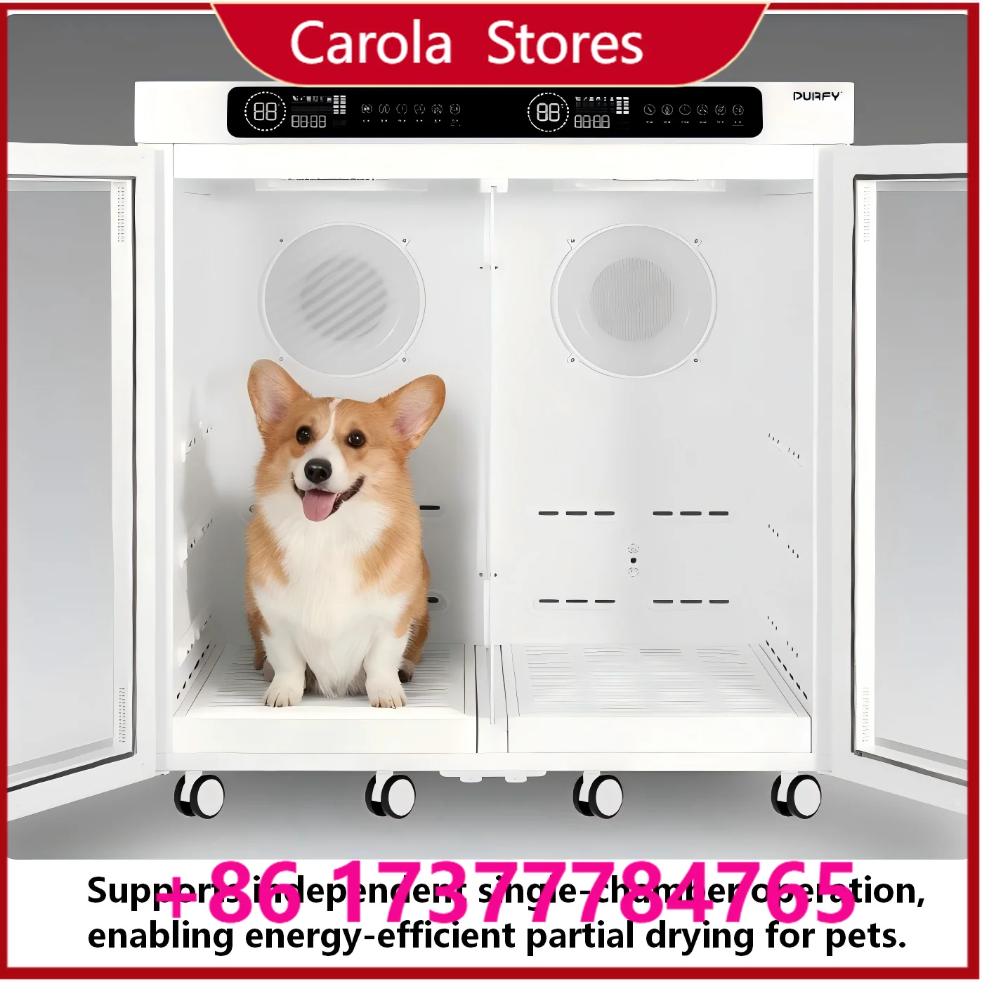 

Large Dog Pet Drying Box Negative Ion Quick-Drying Cabinet