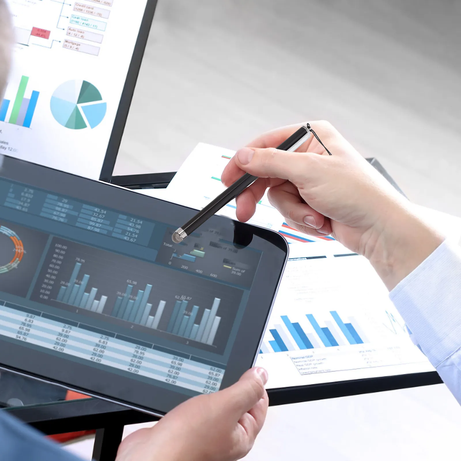 

Стилус для сенсорных экранов для навигации на электромотоциклах, с большим съемным наконечником, обеспечивающий плавное письмо, совместимый с