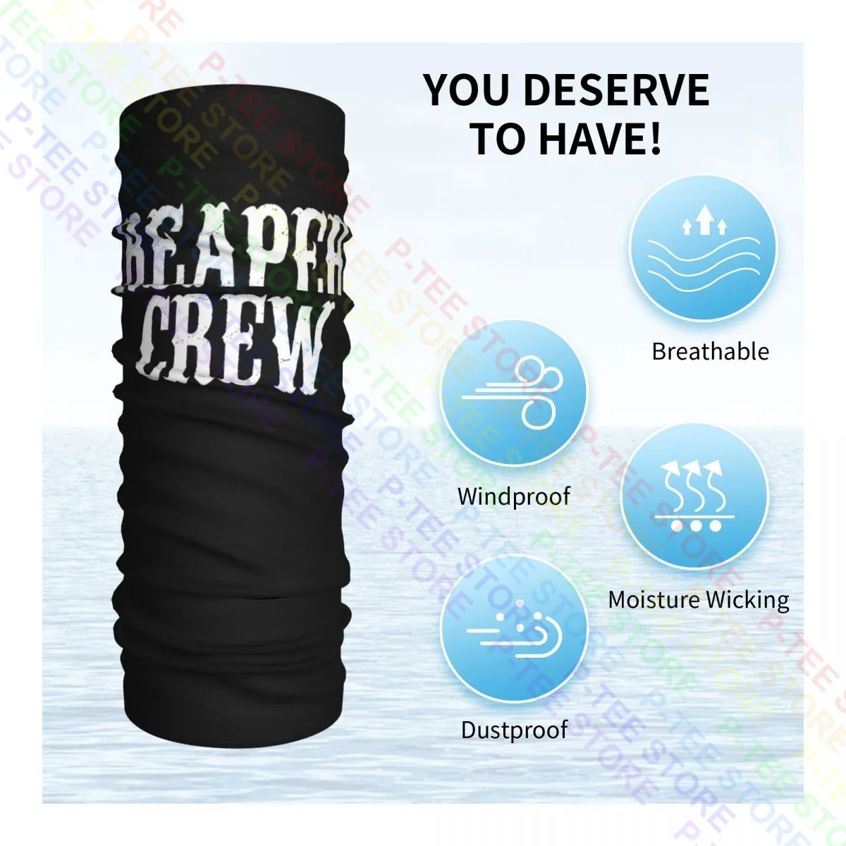 الفوضى أبناء ريبر طاقم الطبقات الرموز الرقبة الجراب باندانا وشاح قناع الوجه المشي لمسافات طويلة أغطية الرأس أنبوب الجراب #4