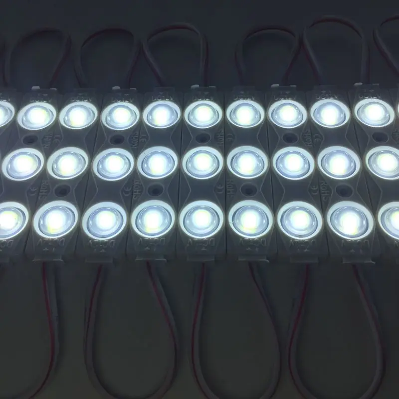 Super Heldere Smd 2835 Led Injectie Lens Module 1.5W Reclame Ontwerp Hoge Kwaliteit Led Module Verlichting Module 3 Leds DC12V