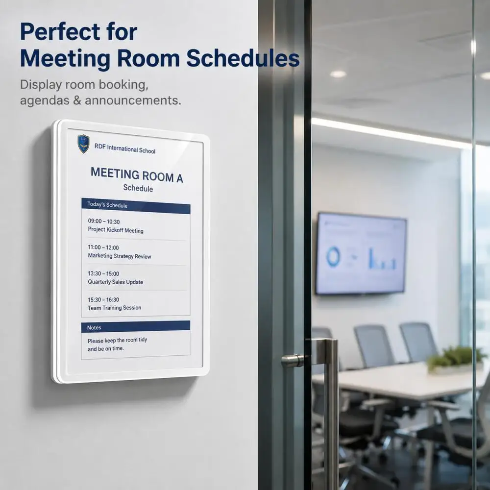 A4 No Drill Floating Display Board for Wall Mounting