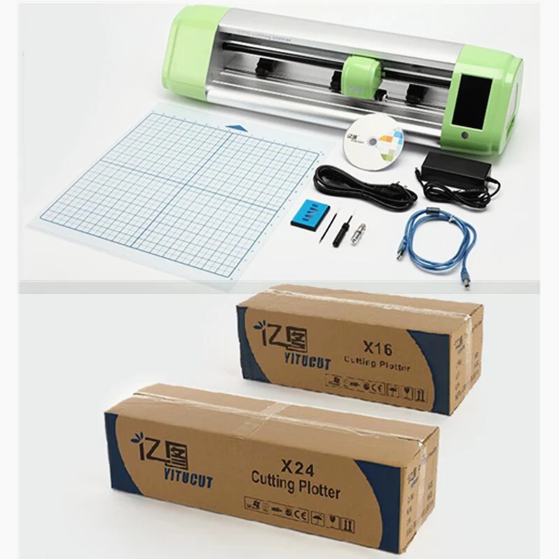 Automatic Film Cutting Machine Plotter CA16 Camera Contour Profile Die Slicing Cutter Digital Vinyl Sticker for Advertising Tool