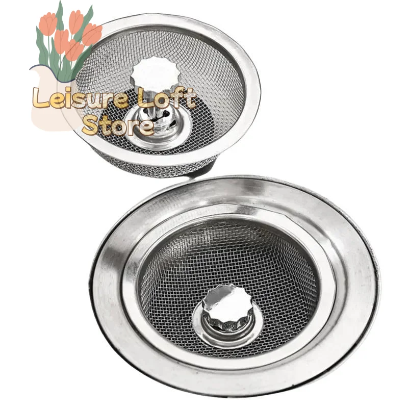 

Sink Drain Strainer Mesh Stainless Steel Disposable Filter Easy to Use Prevents Food Scrap Blockage for Kitchen Home