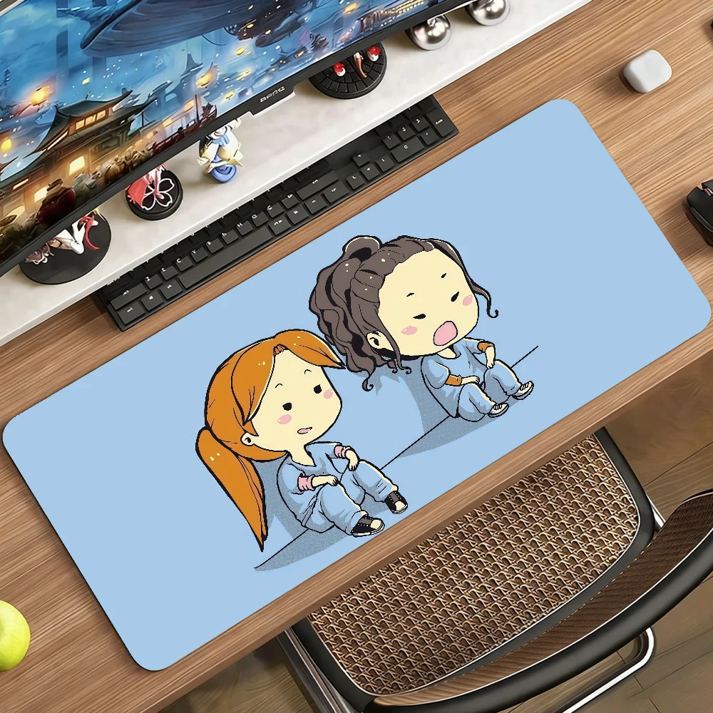 TV Greys Anatomy Mouse Pad Non-slip Rubber Computer Mat Gamer Balance Decoracion Deskmat Laptop Office Large