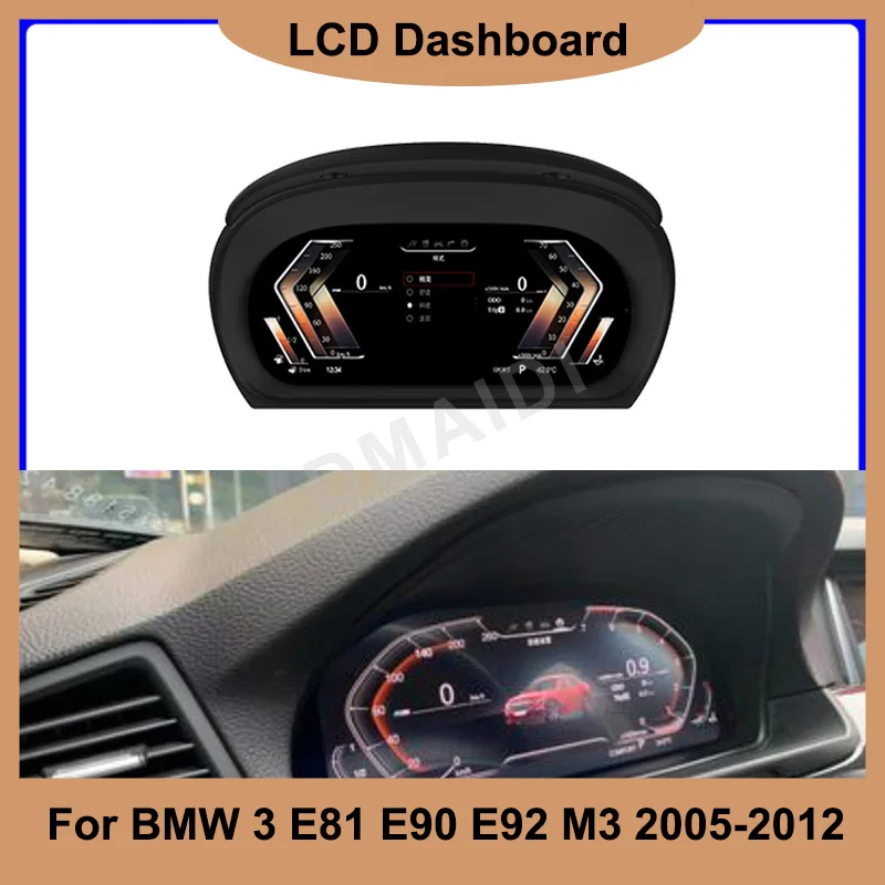 

For BMW 3 E90 E91 E92 E93 2005-2012 Car Virtual Cockpit LCD Digital Dashboard Panel Instrument Cluster Speedometer