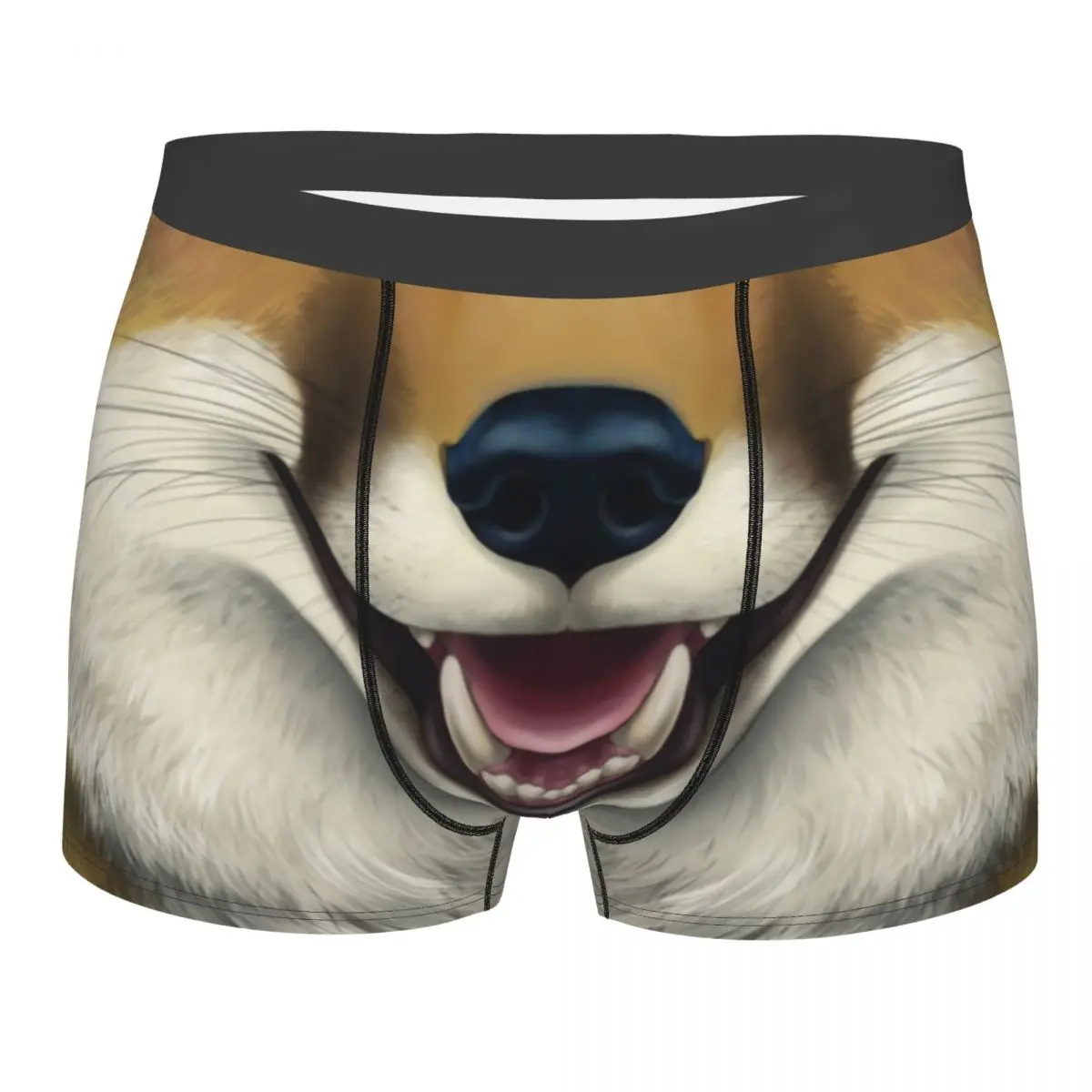 Fox Pattern Boxer Shorts For Men 3D Printed 3D Animal Print Underwear Panties Briefs Soft Underpants