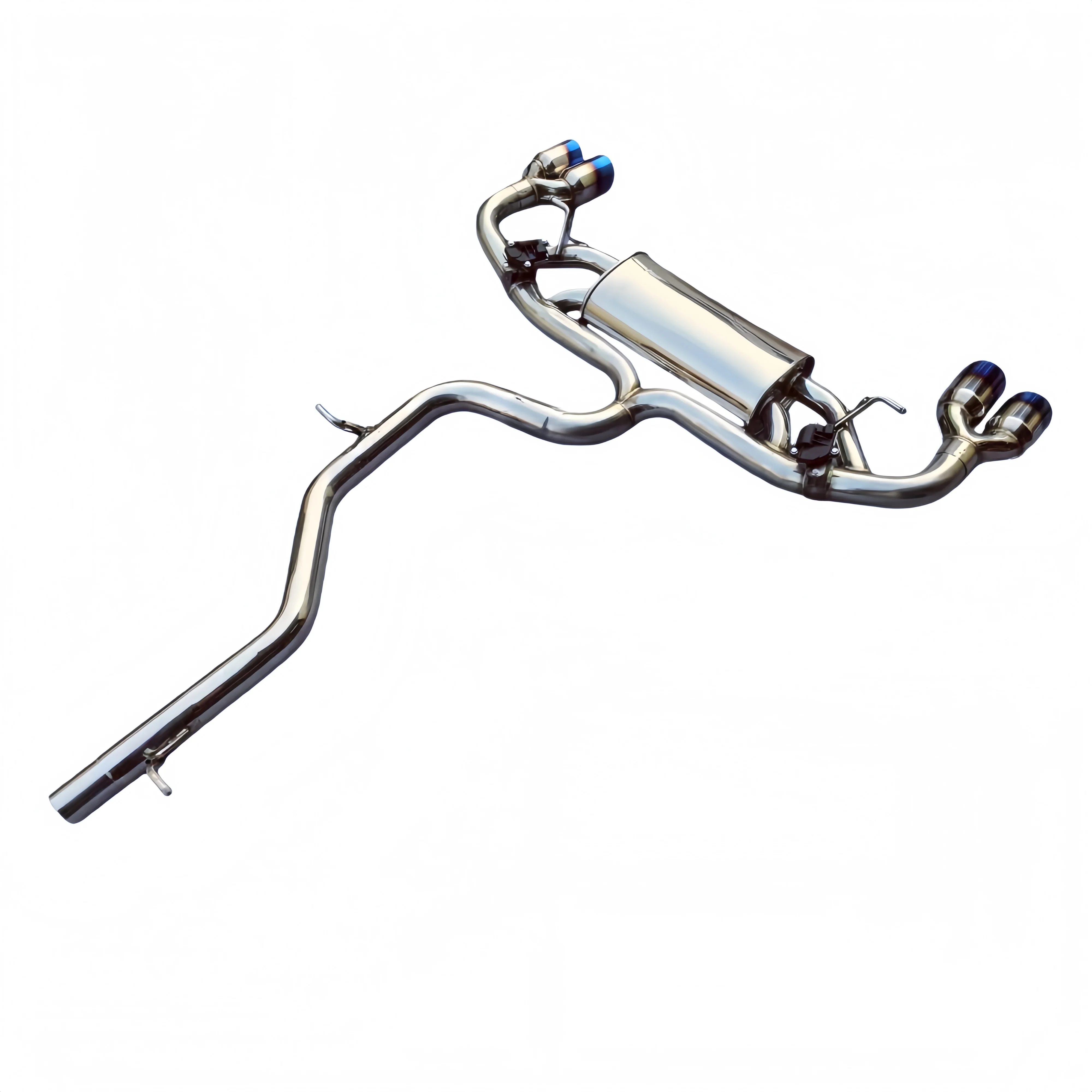 Valve Catback Exhaust Muffler TT 3.2 MK2/8J 2002-2010 1.5mm Thick Stainless Steel Performance Exhaust System