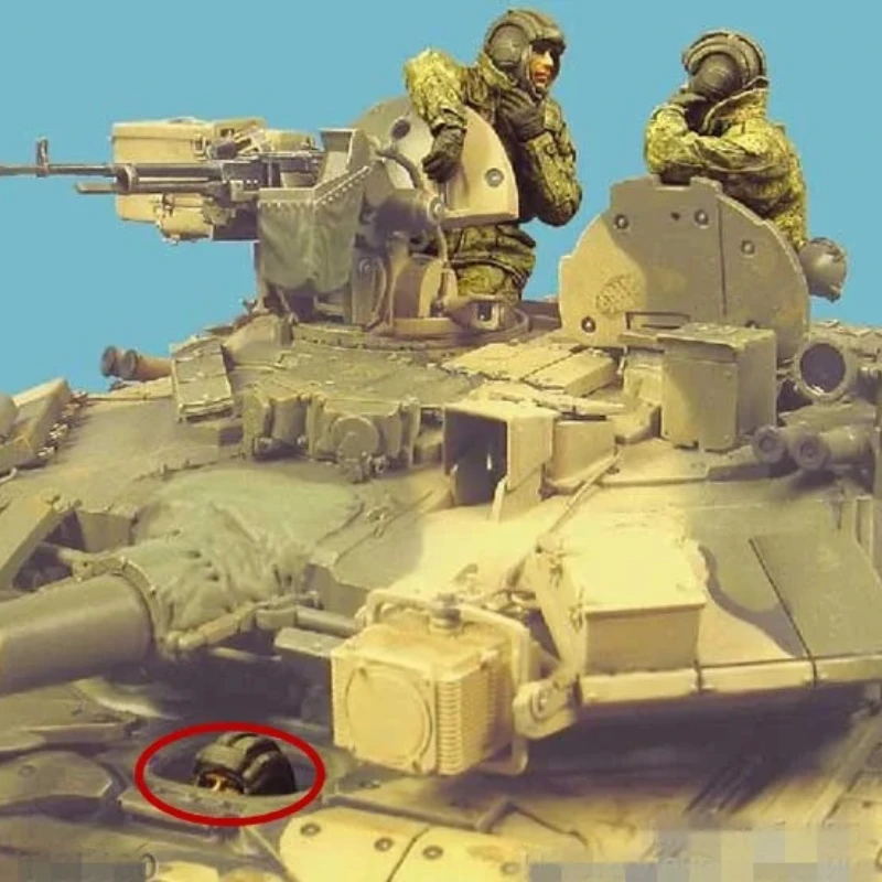 Harzfiguren-Montagemodellbausätze im Maßstab 1:35, moderne Panzerbesatzung der russischen Armee, 2-Figuren und Halbfiguren, unmontiert, unbemalt, C570