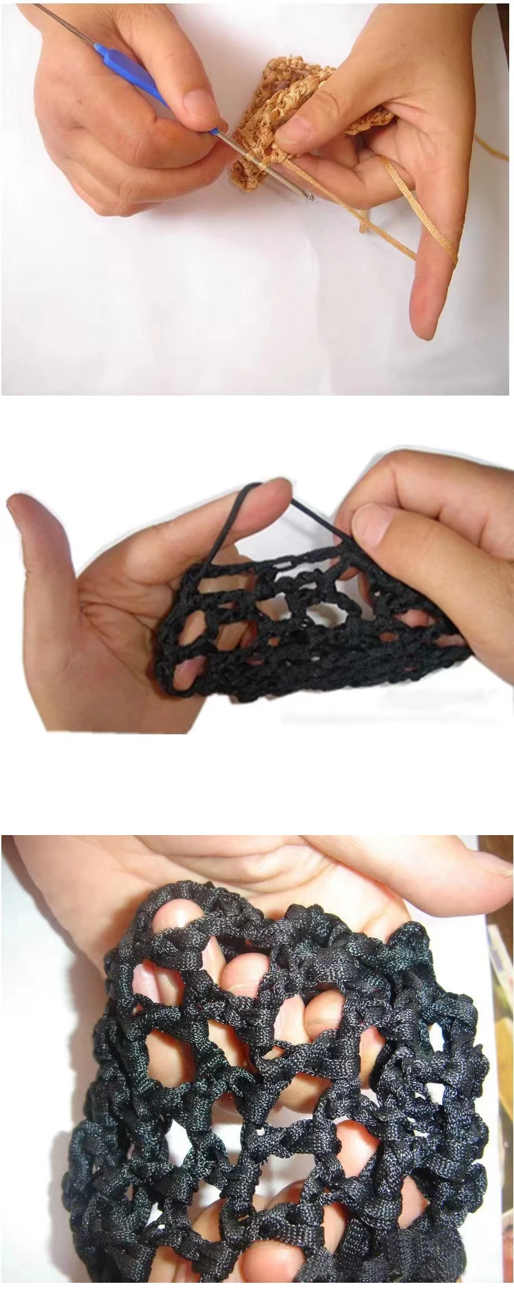 Bowknot Haar Net Ballett Reif Elastische Band Knospe Haar Net Für frauen – Detail 3
