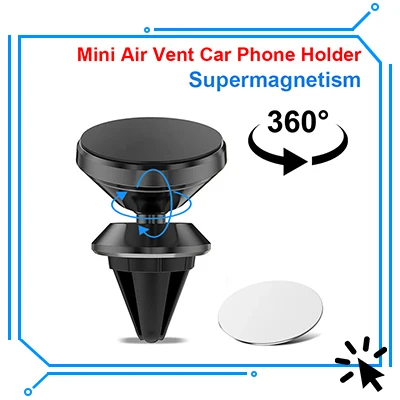YANGGLOB 720 ° Rotierender Dual-Achsen-Legierungs-Magnet-Autohalter Doppelkugel-Magnetischer Telefonhalter für Jedes Telefonmodell – Detail 3