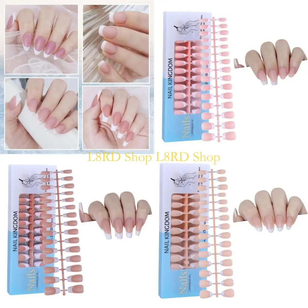 

L8RD Coffin Soft Gel Full Cover Press On False Artificial Tip Long NailExtension