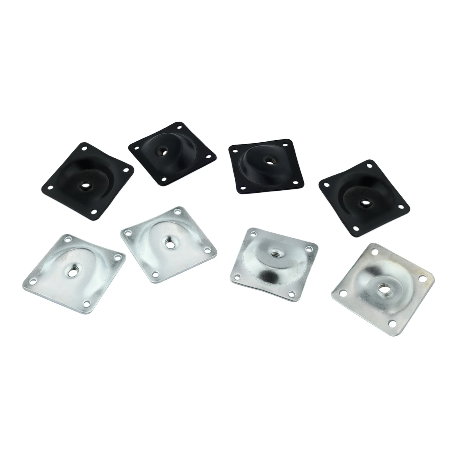 4pcs Iron Mounting Furniture Attachment Bracket Leg Bevel Plates 58mm/2.28in Support Table Chair Sofa Chest Repair Black Silver