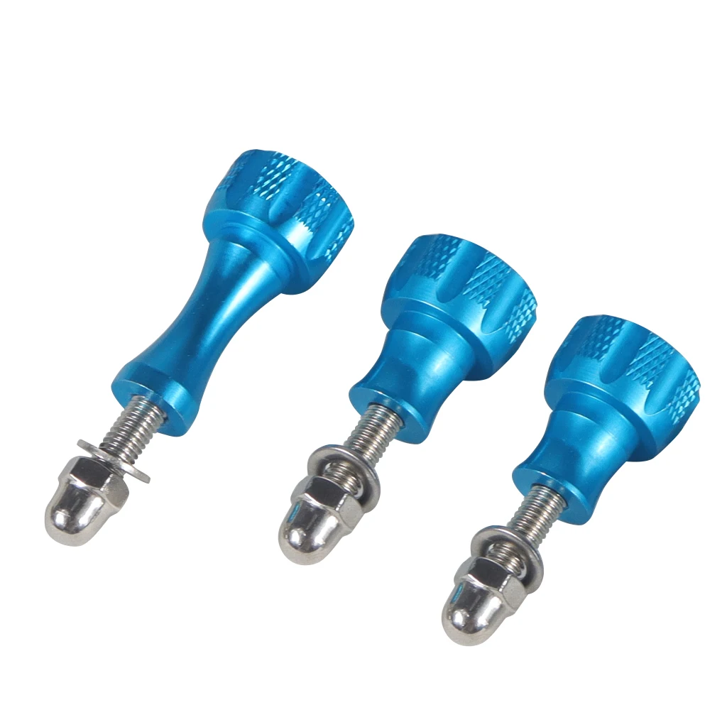 BGNing 1pack von 3pcs 1 Lange + 2 Kurze Bunte CNC Aluminium Bolt Mutter Schraube für GoPro Hero 7 6 5 3 + 4 SJ4000 EKEN YI 2 4K Montieren – Detail 18