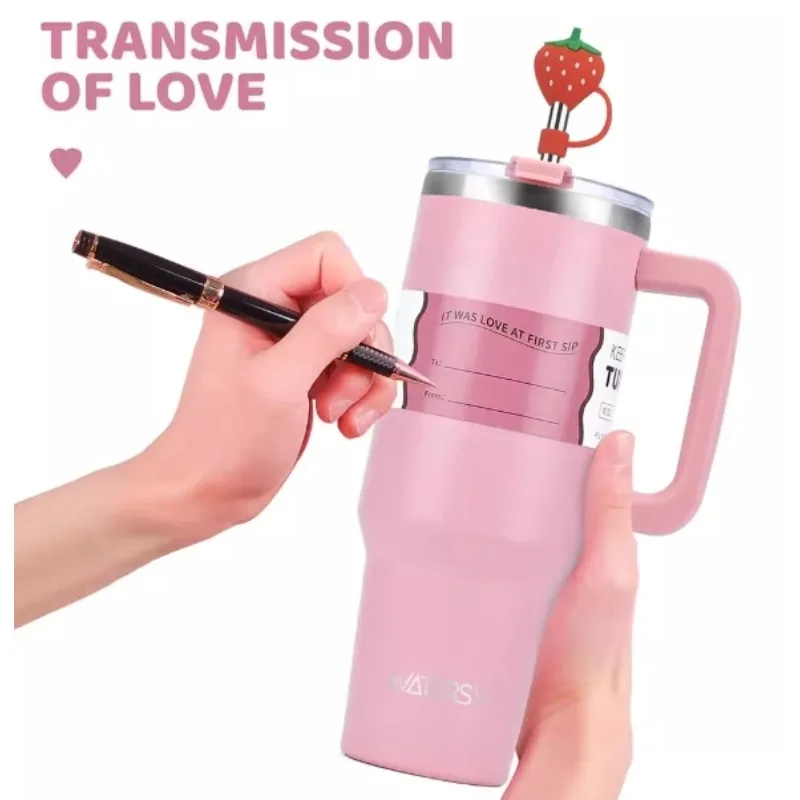 

40OZ Stainless Steel Tumbler Large Capacity Thermal Bottle Double Vacuum Flasks Keep Cold Thermos Cup DIY Gift Mug