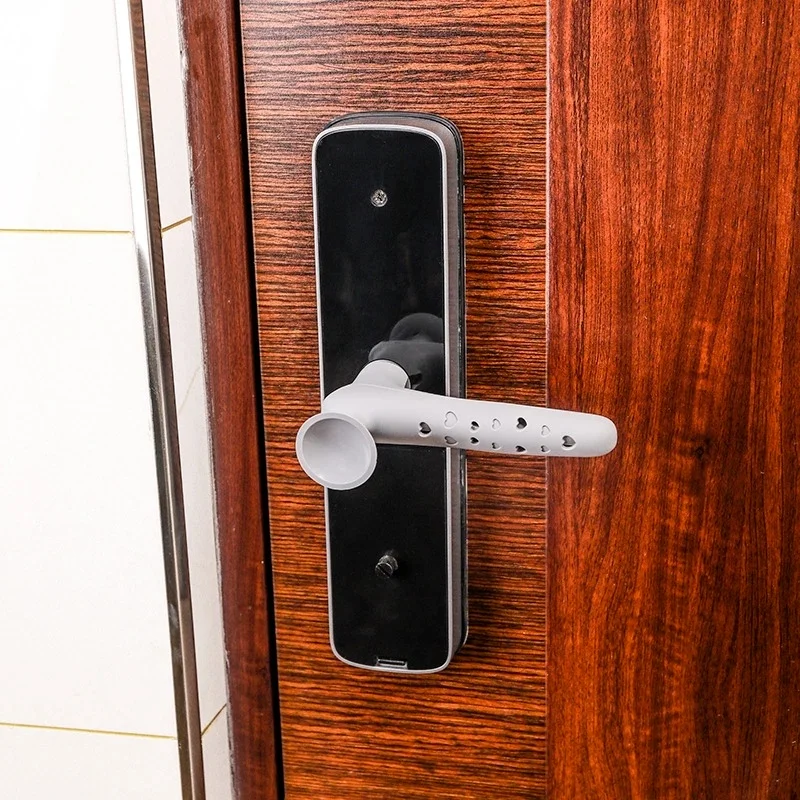 Silicone Room Door Handle Stopper wall protector Anti-collision pad child safety door Knob Cover Sleeve Glove Home Accessories