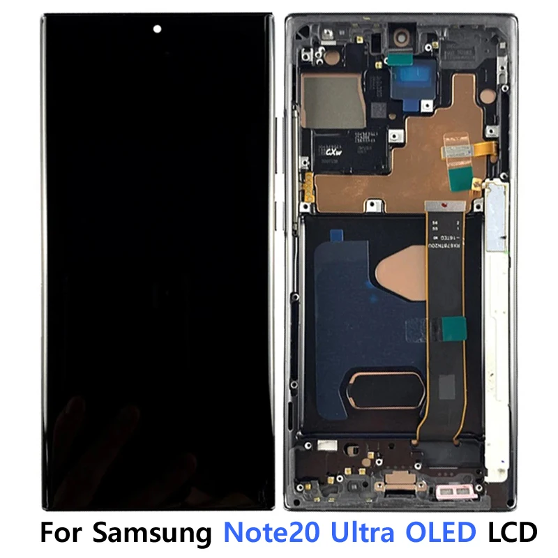 Test OLED Display For Samsung Galaxy Note 20 Ultra 5G LCD Display N985F N986B Touch Screen Digitizer Note20 Ultra 5G N986U LCD